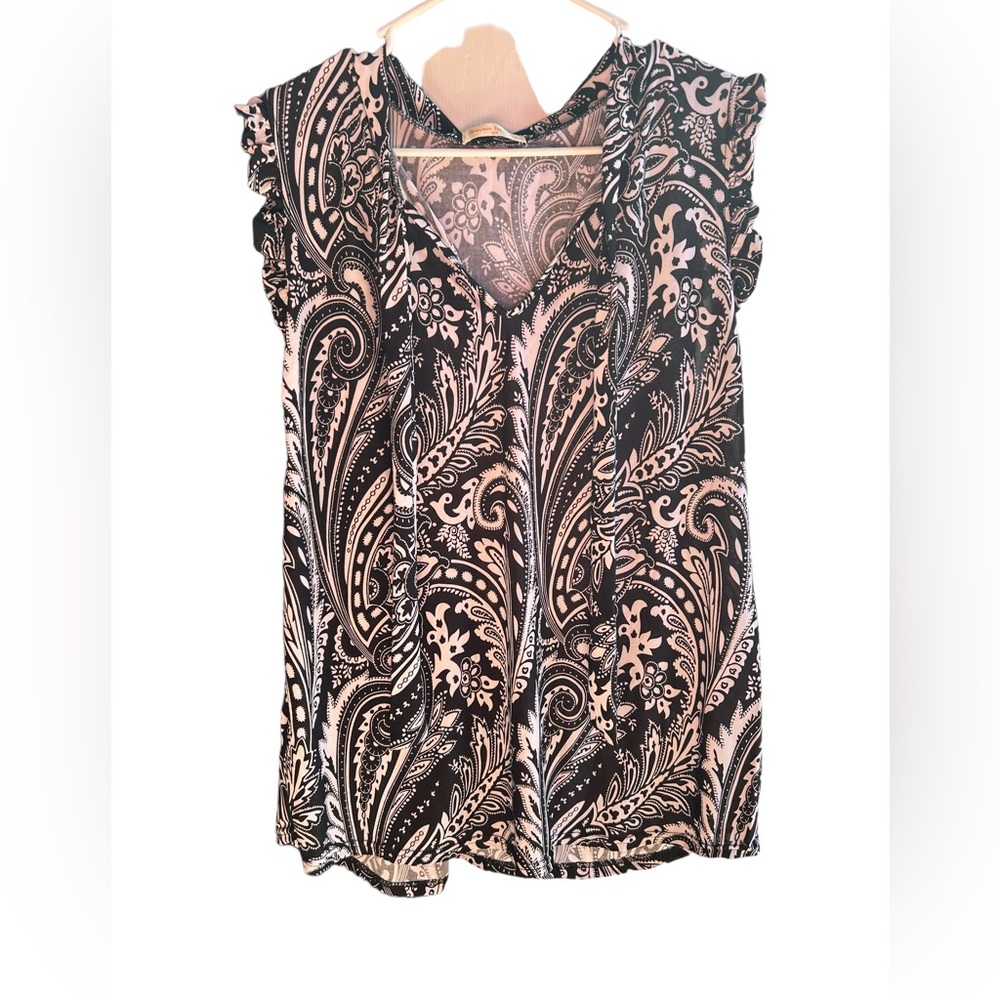 Seven Islands Womens beautiful wide sleeve tank top size 2x stretchy